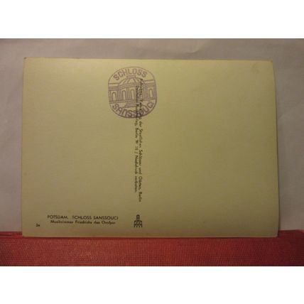 POTSDAM, SCHLOSS SANSSOUCI, BERLIN, GERMANY unused vintage postcard RP (A) /