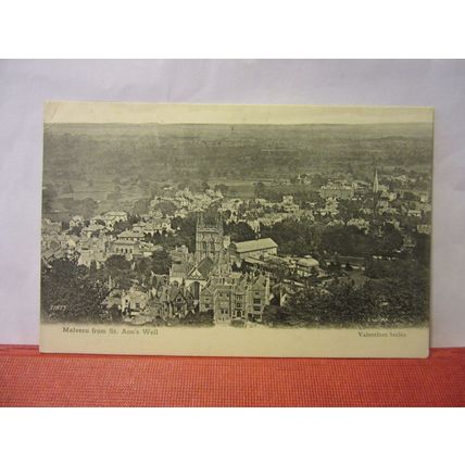 MALVERN from ST. ANN'S WELL, WORCESTERSHIRE . used antique postcard 1904 pm =