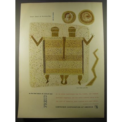 1954 Container Corporation of America Advertisement - art by Esther Louise Peck