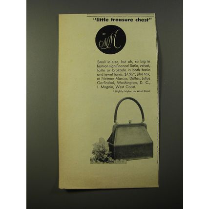 1954 MM Handbag Ad - Little Treasure Chest