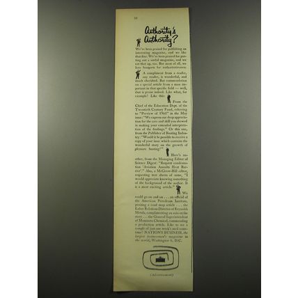 1955 Nation's Business Magazine Ad - Authority's Authority