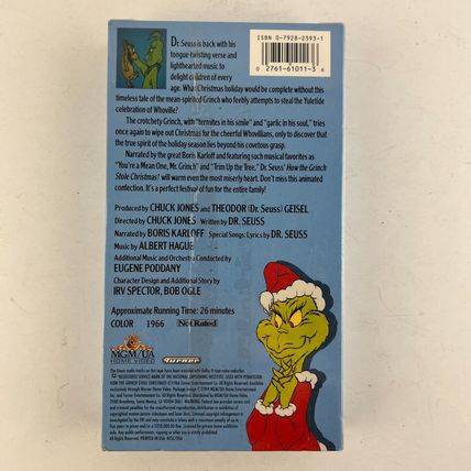 Dr Seuss: How the Grinch Stole Christmas VHS New Factory Sealed