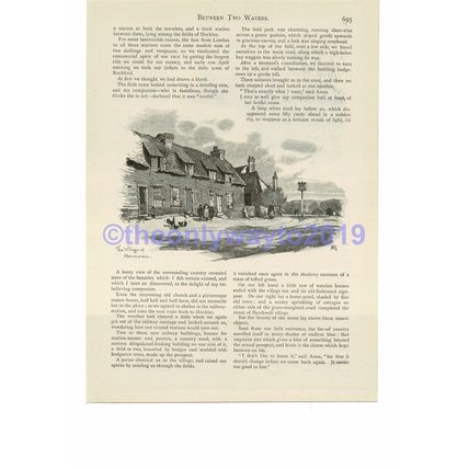 Hawkwell Village, Essex, Book Illustration (Print), c1893