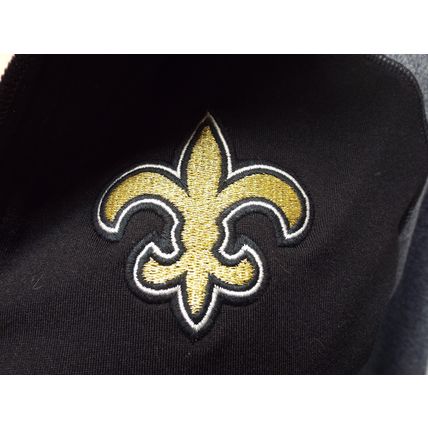 Womens Small Victorias Secret Pink New Orleans Saints Football Jacket Black Gold
