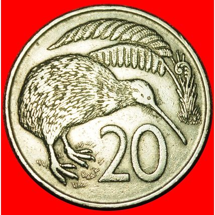 Ⰶ GREAT BRITAIN (1967-1985): NEW ZEALAND★20 CENTS 1967 KIWI★LOW START★NO RESERVE