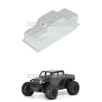 Jeep Gladiator Rubicon Clear RC Body 1/10 WB 11.5" (292 mm) Stampede,Granite