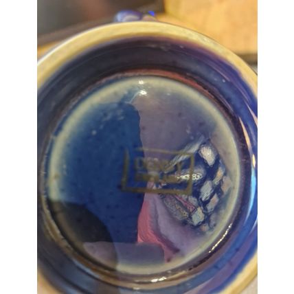 Denby Metz Jug 15cm. Blue With Plum Interior