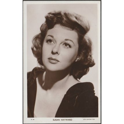 Actress Susan Hayward, c.1950s - Picturegoer RP Postcard