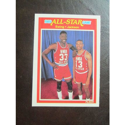Three (3) Ewing - Jackson Basketball Cards (See Pictures and Description Below)