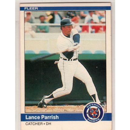 1984 Fleer baseball card #88 Lance Parrish - Tigers