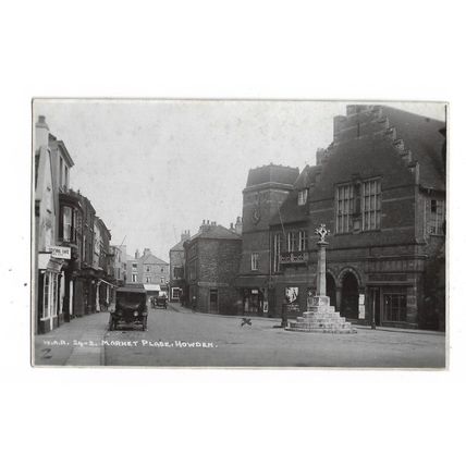 Market Place, Howden, Yorkshire, RP Postcard.