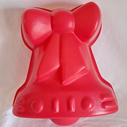 Christmas BELL BOW JELLO MOLD Jell-o Chocolate Plastic Bow Gelatin