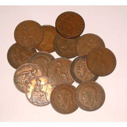Great Britain/UK 1911 - 1936 - George V Bronze Pennies - Select the Date
