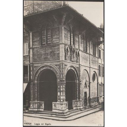 Loggia del Bigallo, Firenze, c.1920 - Foto Cartolina