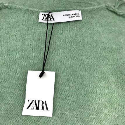 Zara mint green knitwear pearl cardigan polyester, wool, alpaca blend Sz. Medium