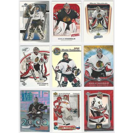 NIKOLAI KHABIBULIN 50x card lot incl Inserts