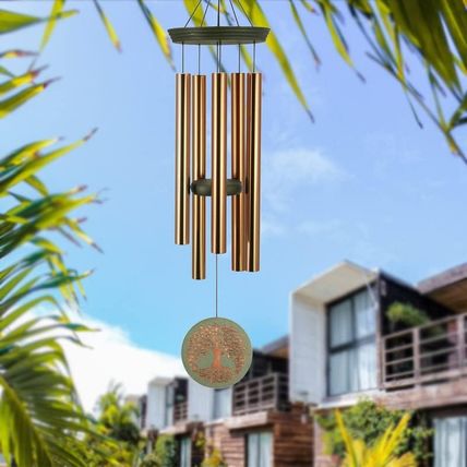 Wind Chimes for outside Engraved Tree of Life,Wind Chime Outdoors Deep Tone,33 I