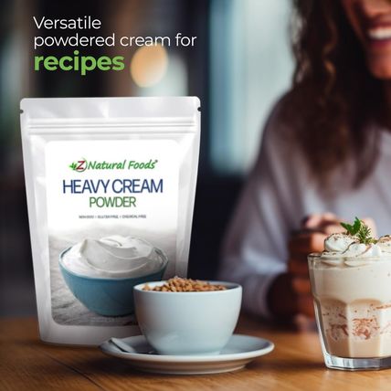 Z Natural Foods Heavy Cream Powder - Nutrient-Dense, Delicious Powdered Cream wi