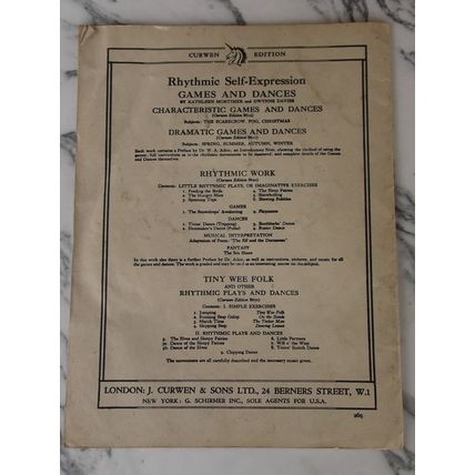 New Nursery Jingles (Elizabeth Barnard - 1939) Childrens Music Song Singing Book