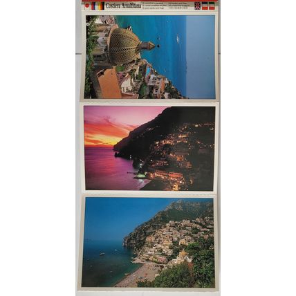 Set of 18 postcards of Amalfi coast. Costiera Amalfitana