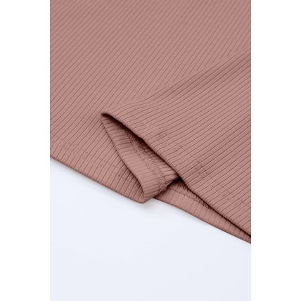 Fiery Red Sky Blue Longline Pocketed Top