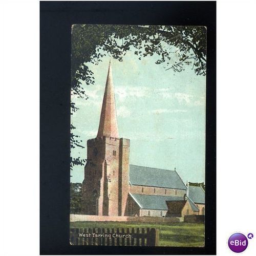 Sussex WEST TARRING Church Postcard by Christian Novels