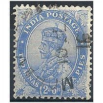 India 1902 SG126 2a6p Ultramarine.Fine Used.