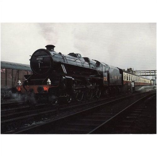 Railway Postcard LMS Black 5 5231 PETERBOROUGH Stanier 4-6-0 Loco
