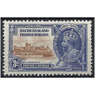 Bechuanaland Protectorate 1935 SG113 3d Brown & Deep Blue SJ Mounted Mint . .