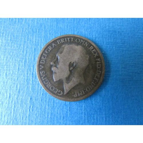1917 GEORGE V HALFPENNY FREE POST. D