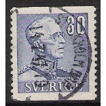 Fa 279: 30 ö ultramarine-blue Definitive Stamp: King Gustav V.