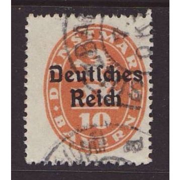 Bavaria - Germany 1920 SG O138 Used - Official (D-698)