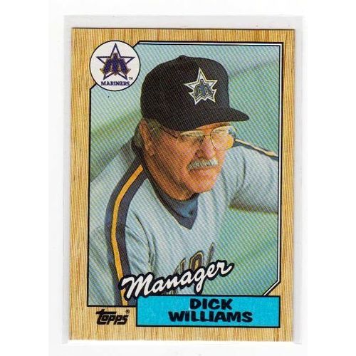 1987 Topps Dick Williams baseball card #418 -NM- Mariners