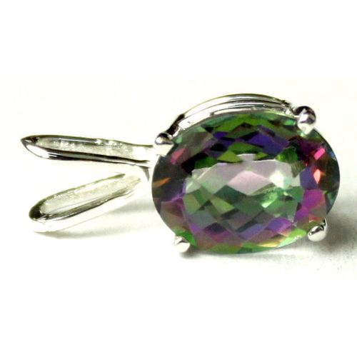 Mystic Fire Topaz, 925 Sterling Silver Pendant, SP002