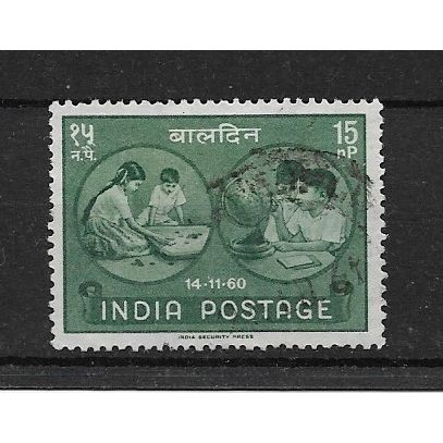 India.1960 Children's Day stamp.Fine Used.Apr19