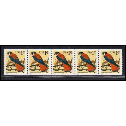 3044a 1c American Kestrel Very Fine MNH PNC 1111/5 YMCB Type II LD PA3641