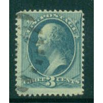 Used 184 3c George Washington Barely Clears M00520