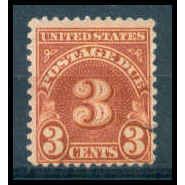 Used J82 3c Postage Due Average Plus WA1376