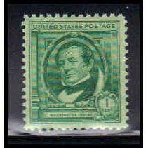 859 1c Washington Irving Fine Plus MNH KA2204