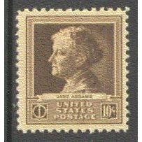 878 10c Jane Addams Fine MNH GA0423