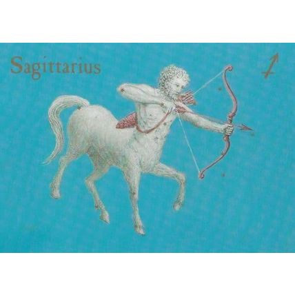 Sagittarius Zodiac by Queen Elizabeth II Military Guards Famous Painter Postcard