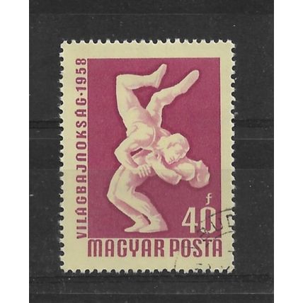 Hungary.SG1529 40fi Wrestlers.Fine Used.Sept22