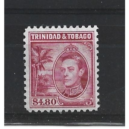 Trinidad&Tobago.SG256 $4.80 King George VI (Rose-Carmine).Mounted Mint.Oct23