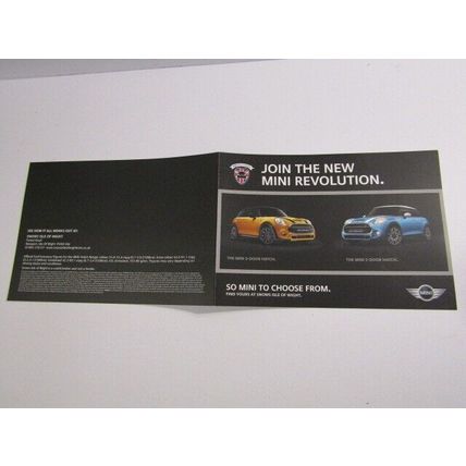 MINI 2015 Join the New Mini Revolutution Advertising Finance Card IOW (AUTO)