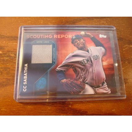 2016 Topps, Scouting Report, 2-Patch Cards, Both C.C. SABATHIA, Yankees
