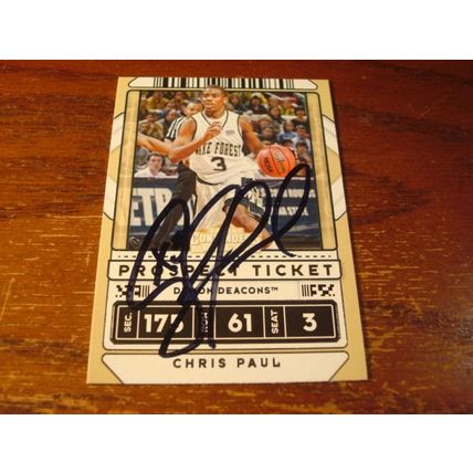 2020/21 , Contenders, Autograph Card, w/COA, CHRIS PAUL, Thunder