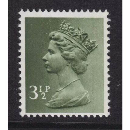 X858Eb U116 3½p Bronze-green TWO BANDS FCP/PVAD Unmounted Mint