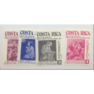 Costa Rica Stamps Scott #RA57 To RA60, Mint Never Hinged
