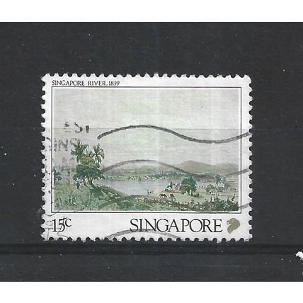 Singapore.SG615 15c "Singapore River,1839" (Louis le Breton).Fine Used.Jul25