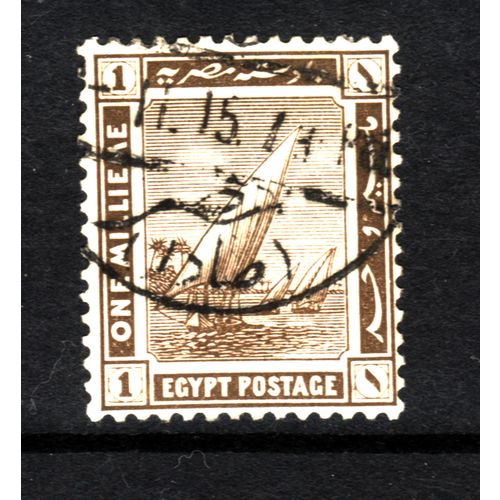 EGYPT 1914 SG 73 1M BROWN NILE FINE USED #5